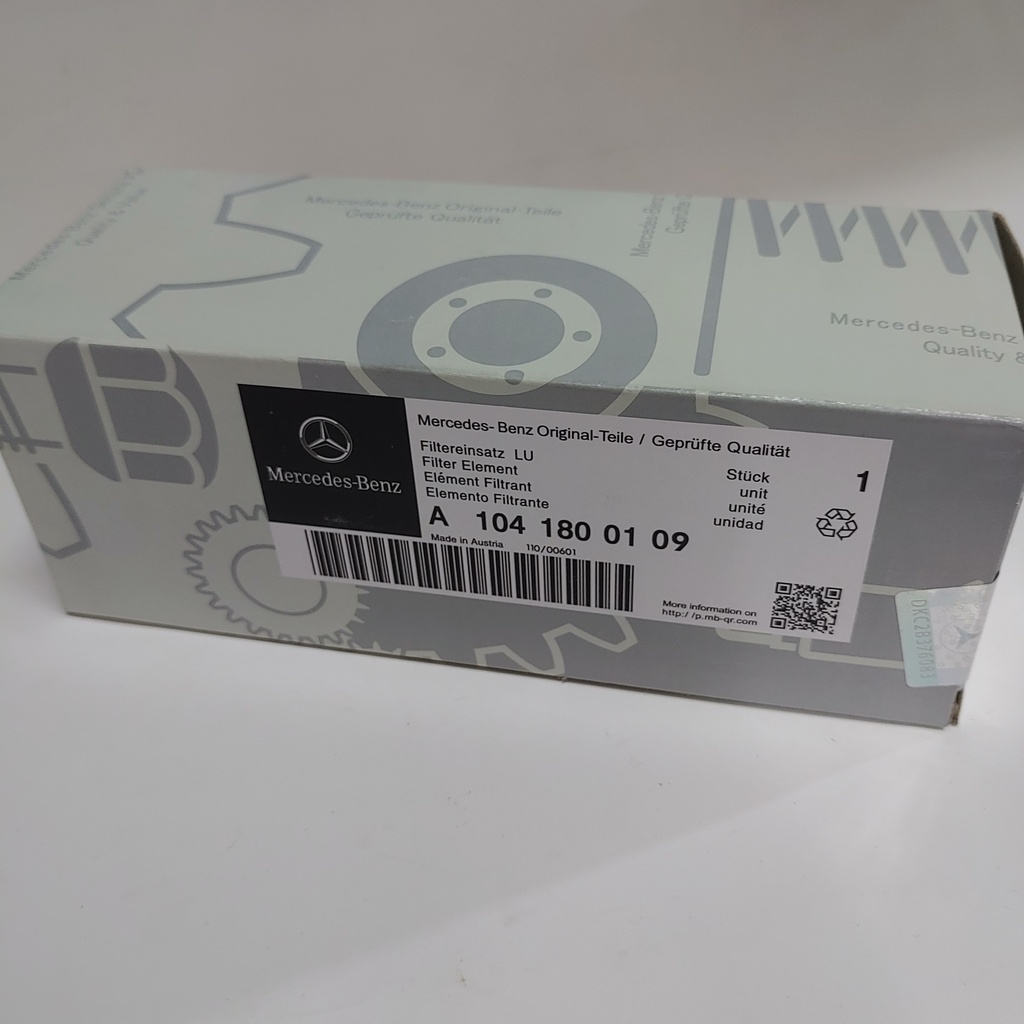 Mercedes Benz, oil filter, A1041800109