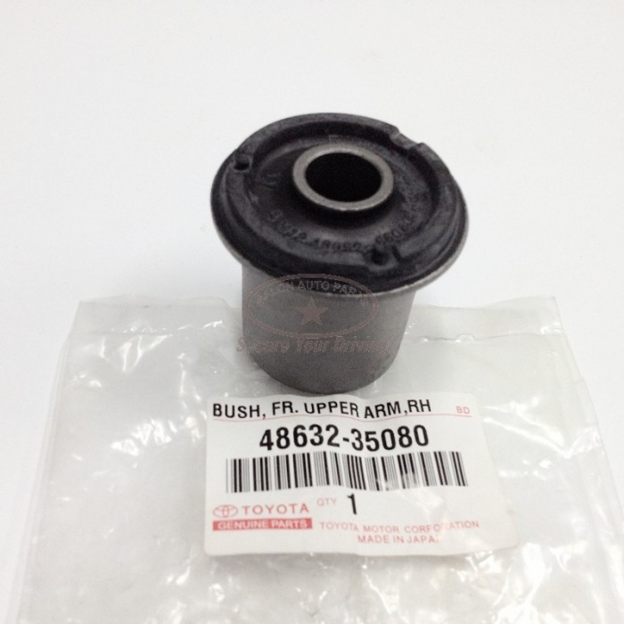 toyota, Control Arm-Bush Upper, Front axle both sides, Rubber-Metal Mount, 48632-35080