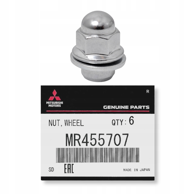 Mitsubishi, Wheel Nut M12 x 1,5, Spanner Size 21