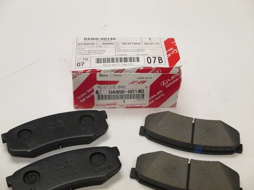 [04466-60140] tOyOtA Land Cruiser, Brake pad set Rear Axle, 04466-60140