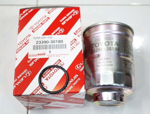 [23390-30350] Toyota, Fuel filter ,Diesel, 23390-30180, Spin-on Filter, with connection for water sensor, with seal ring