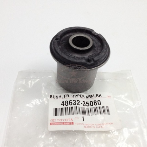 [48632-35080] toyota, Control Arm-Bush Upper, Front axle both sides, Rubber-Metal Mount, 48632-35080