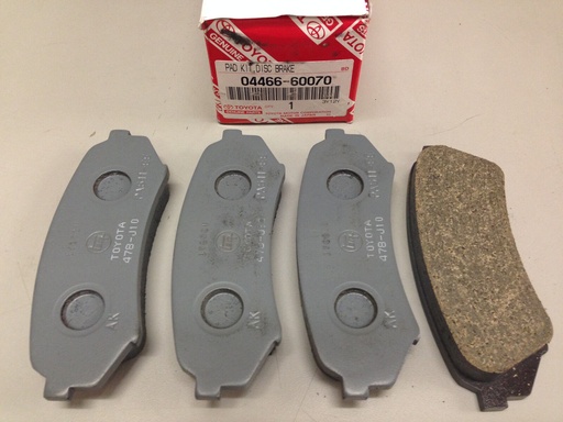 [04466-60070] Toyota, Brake pad set Rear Axle, not prepared for wear indicator, excl. wear warning contact 04466-60070
