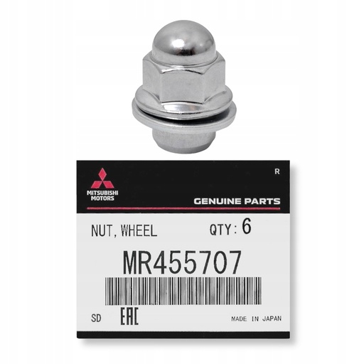 [MR455707] Mitsubishi, Wheel Nut M12 x 1,5, Spanner Size 21